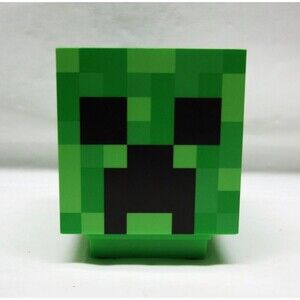 Official Minecraft Creeper Night Light w Sound Table Desk Lamp Night Room Decor